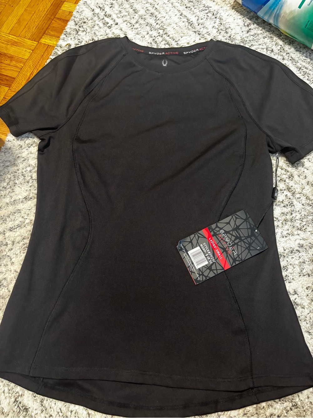 Spyder Men’s Black Short-Sleeve Performance Tee